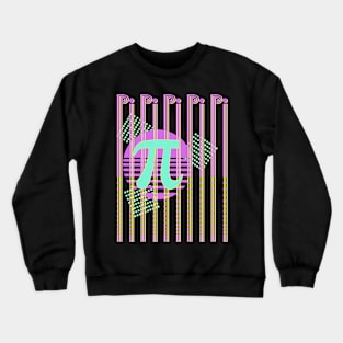 Neon Pi Day Retro 80s Crewneck Sweatshirt